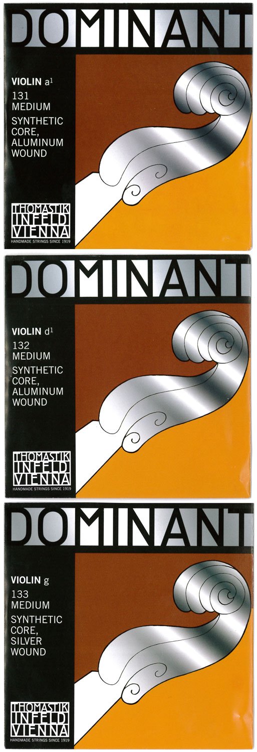 THOMASTIK Dominant 4/4 Violin Strings A.D.G Wire Set (D Wire Aluminum Rolled)