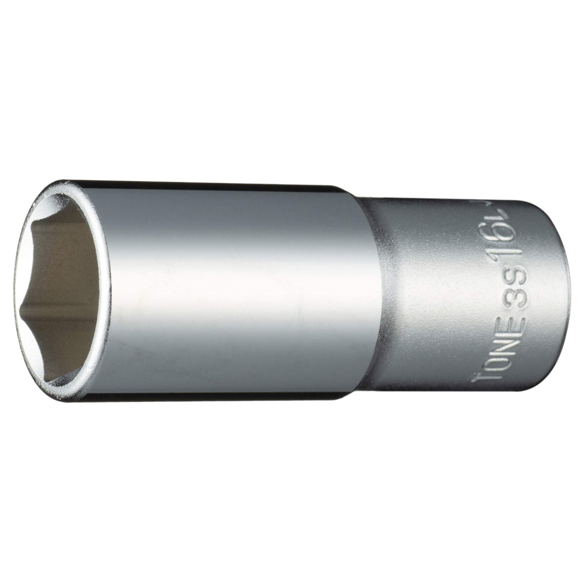 Tone Deep Socket (Hexagonal) 3S-16L Insertion Angle 3/8" (9.5 mm) 2-Sided Width 0.6 inches (16 mm)