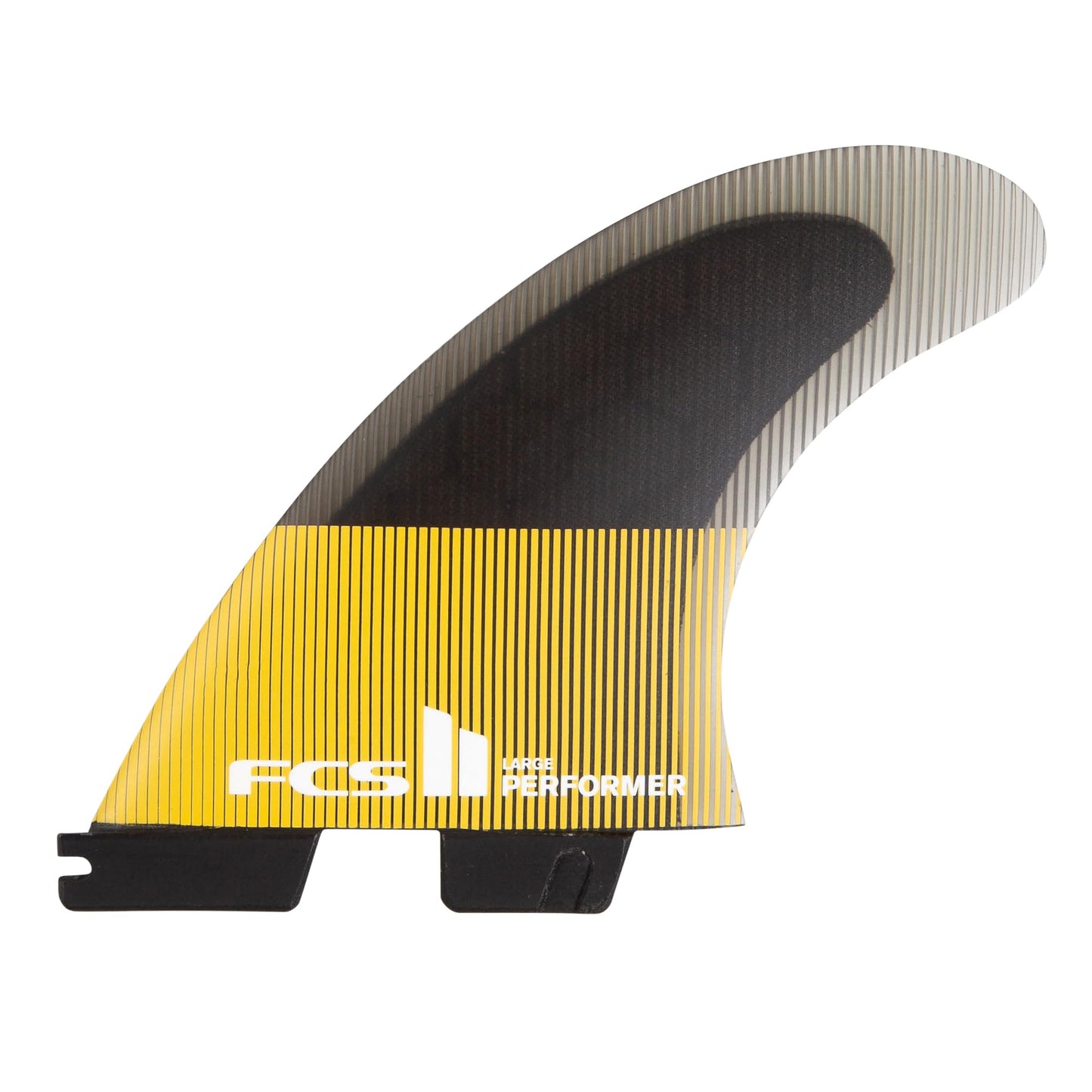 FCS II Performer Performance Core Tri Fin Set – All‑Round Thruster with Inside Foil Tech for Balanced Speed, Flow & Response II System - Mango (Medium)