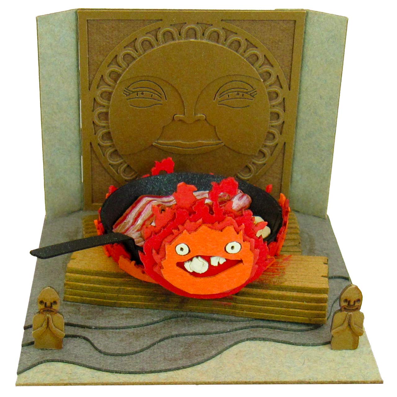 Sankei MP07-33 Studio Ghibli Mini Howl's Moving Castle, Calcifer and Bacon Eggs, Non-Scale, Papercraft