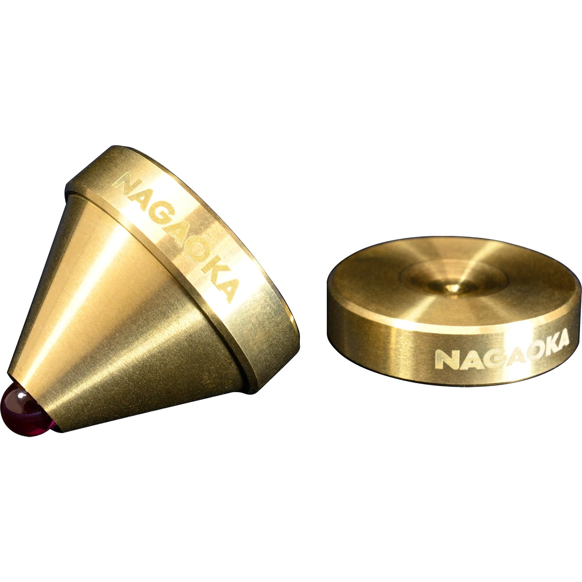 NAGAOKA Audio Insulator Brass and Ruby INS-BR02 Made in Japan