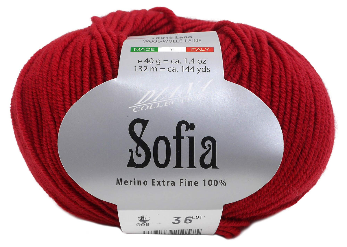 秋冬毛糸 DIANA ソフィア 40g 132m col.8 5玉セット
