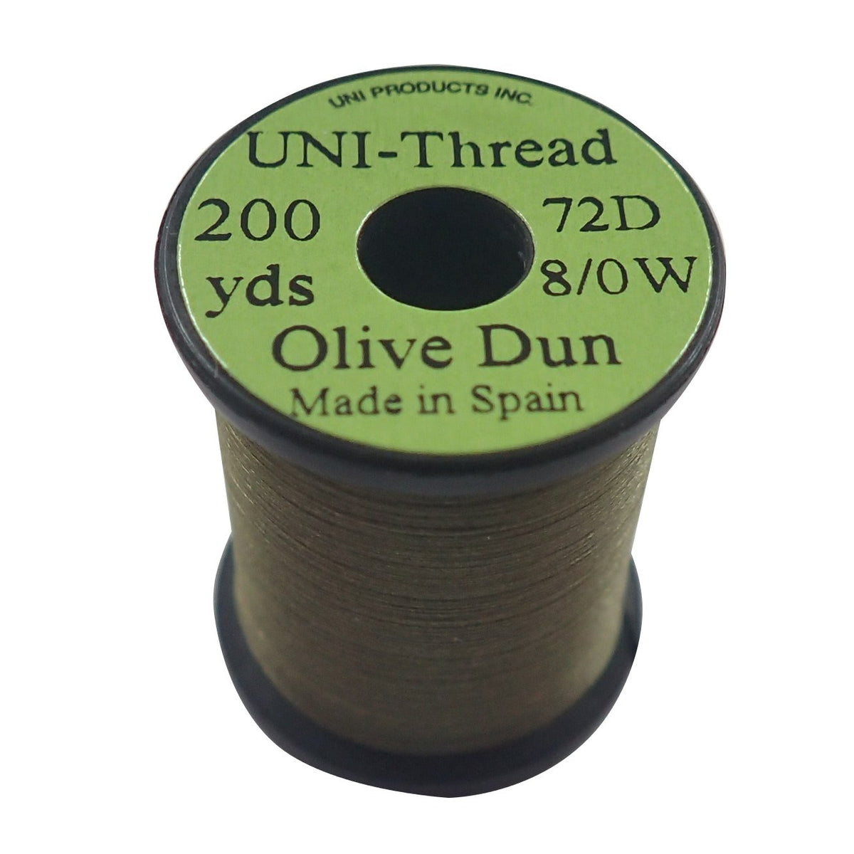 TIEMCO Fly Tying UNI Uni-Sred 8/0 200 Yards Olive Dan