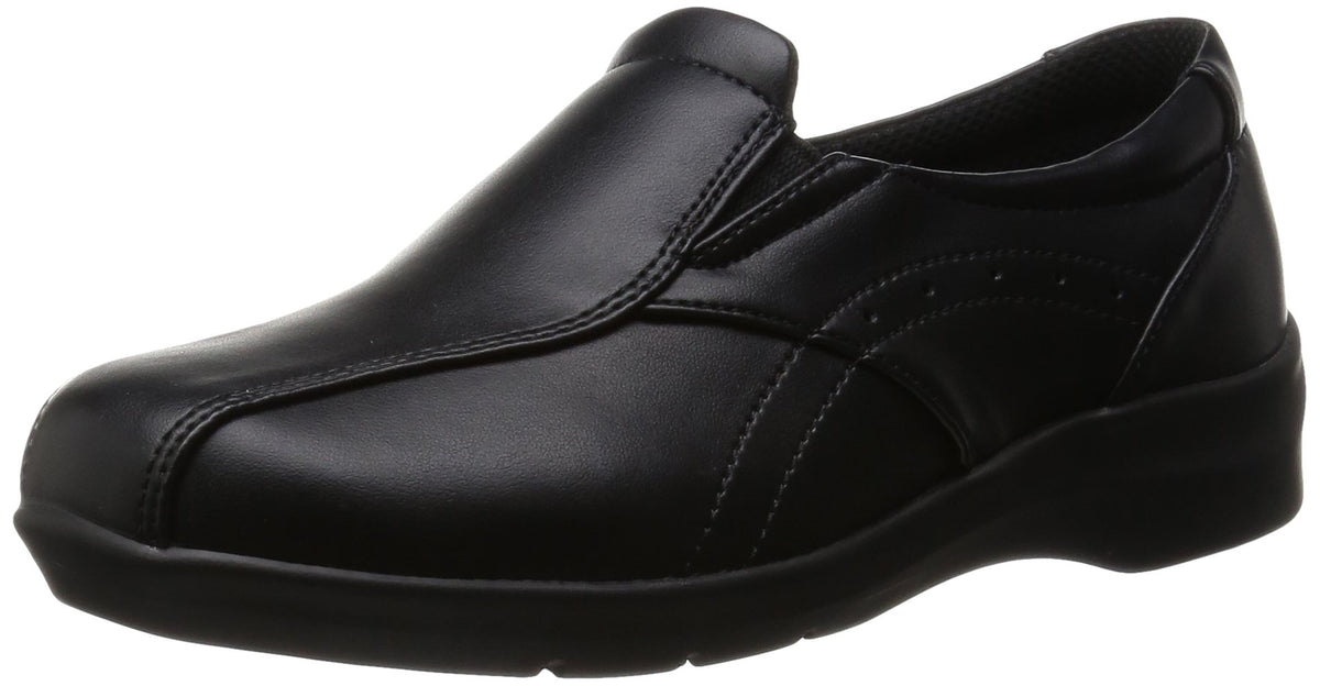 Eve 196 Women's Comfort Shoes, Lightweight, Wide Slip-on, Non-Slip Sole - black -