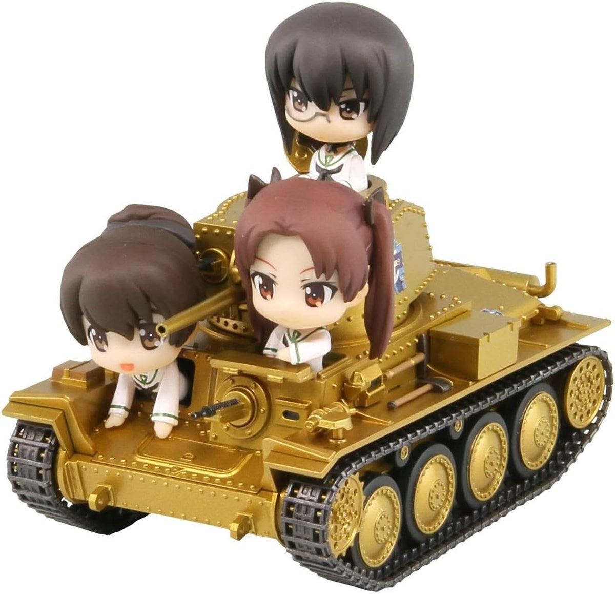 PAADOTTO Girls und Panzer 38T Tank B/C Type Ending Version. Friendly Game, Non-Scale, Total Length: Approx. 3.2 inches (82 mm), Painted Finished Product PD21SP