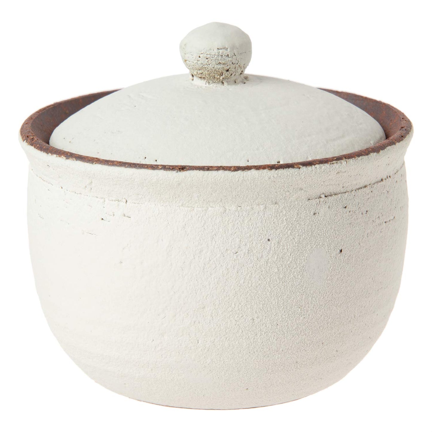 Hechimon MR-3-3536 Shigaraki Ware Absorbs Moisture and Maintains Smooth Salt Pot, Large, White, Canister, Ceramic, Storage Container, Salt Container, Made in Japan
