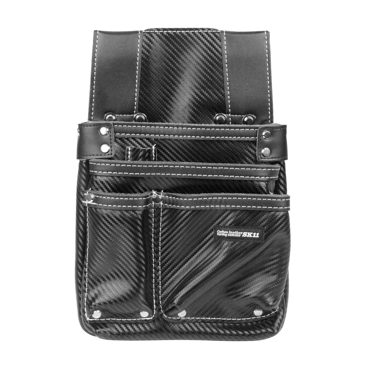 SK11 SK-CLK Carbon Leather Nail Bag, Black
