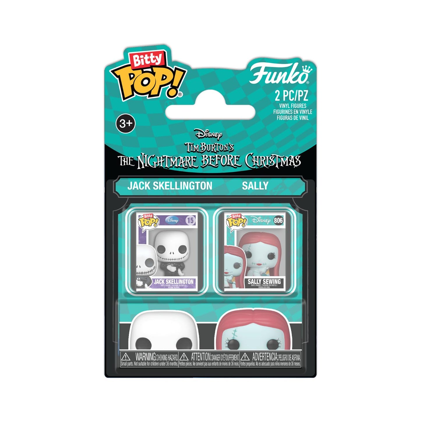 Funko Bitty POP! Disney Nightmare Before Christmas - Jack & Sally 2 Pack