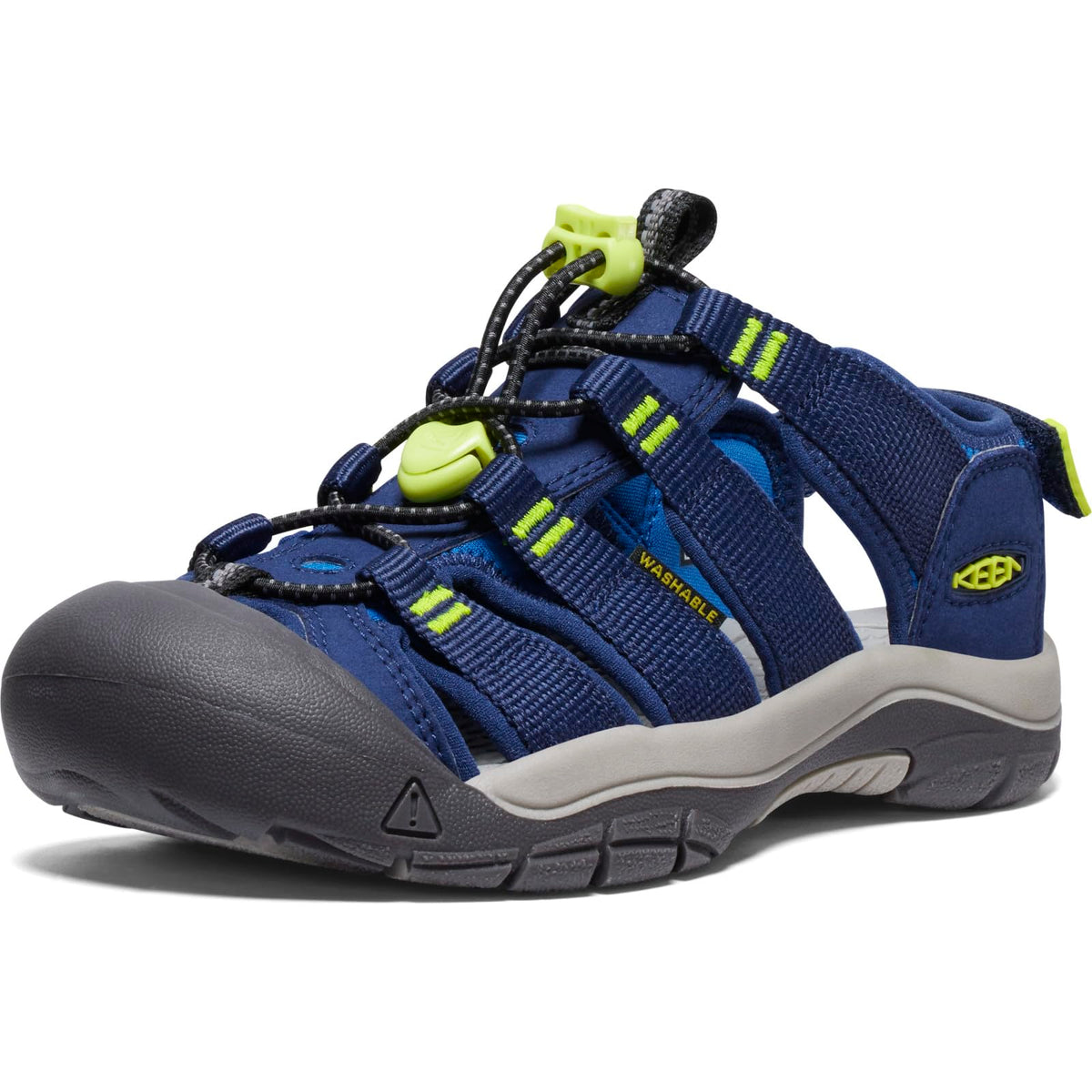 KEEN Unisex-Child Newport Boundless Adaptive Alternative Closure Easy On Outdoor Water Sandals, Naval Academy/Evening Primrose, 3