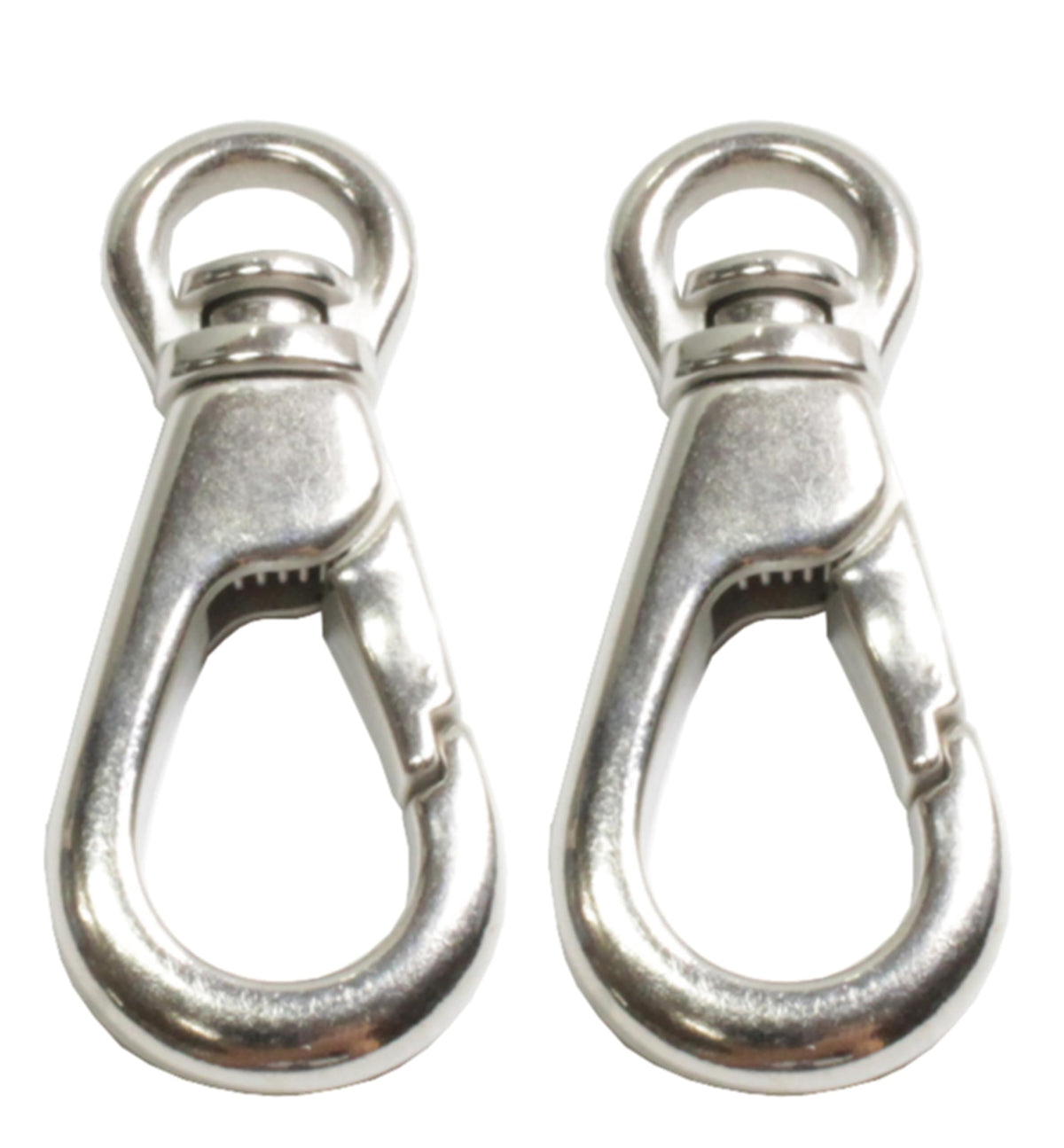 Kondo K-321 Nascan Hardware Lever Hook Bag Leather Craft Key Holder Japan Spring Loaded Teardrop Round Set of 2 Nickel, Inner Diameter 0.4 inch (9 mm)