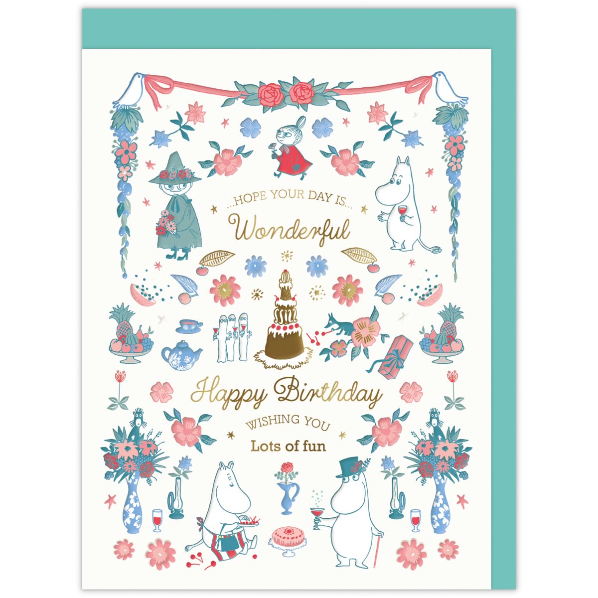 Hallmark Moomin Greeting Card Birthday Celebration Card Friends 839925