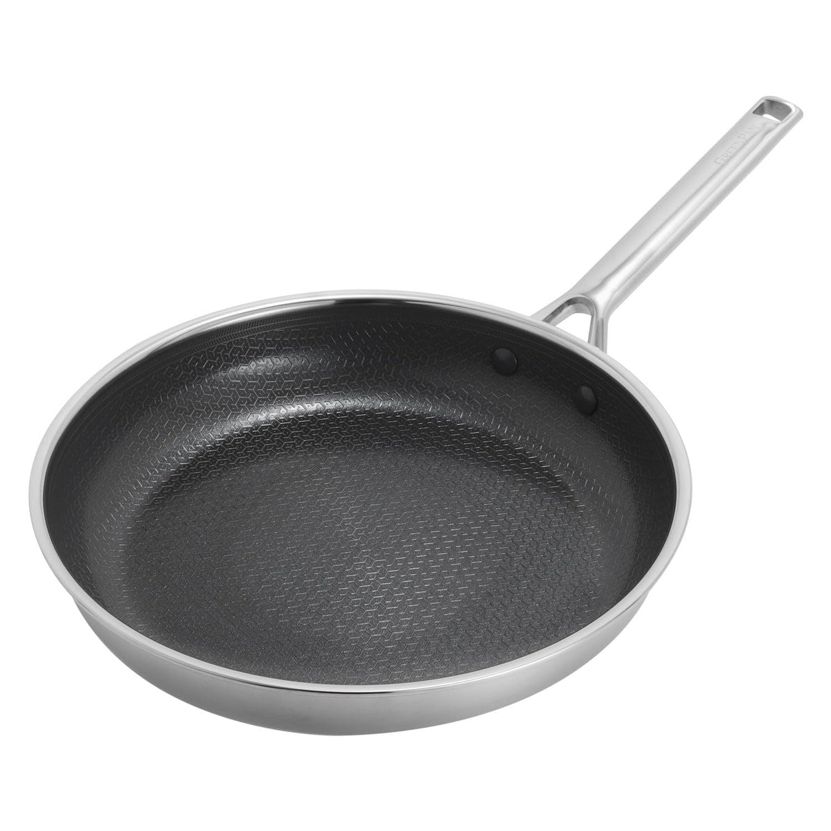 Green Pan CC010630-104 Frying Pan, 11.0 inches (28 cm), Compatible with Induction and Gas Fires, Ceramic Coating, PFAS Free, No Toxins or Fluorine Resin, Etched, Textured Finish, Dishwasher Safe