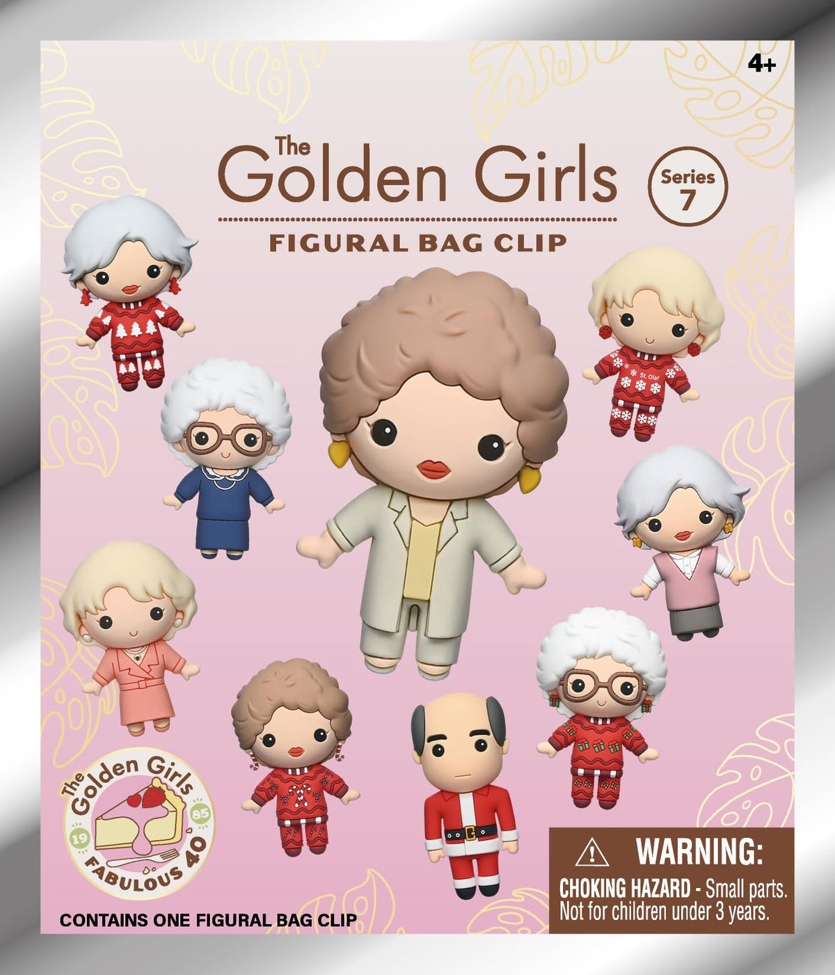 The Golden Girls Series 7 – 5" Collectible Bag Clip – Blind Bag (ONE Random Figure) – TV Show Character Keychain/Backpack Accessory | Official Licensed Merchandise