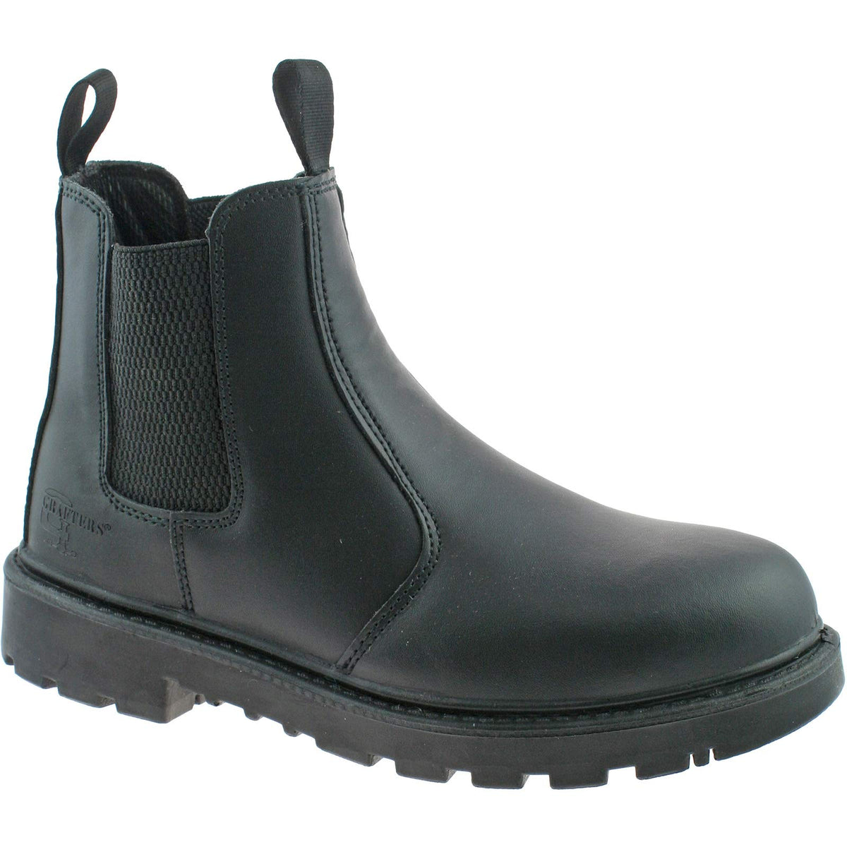Grafters Grinder Black Twin Gusset Dealer Mens Safety Boots, Size 11