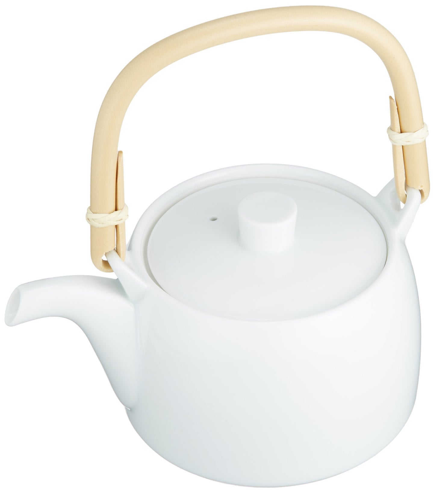 Hakusan Toki Tea Pottery (20.8 fl oz (580 ml), White, Approx. φ4.5 x 3.3 inches (11.5 x 8.5 cm), 22.8 fl oz (580 ml), White Porcelain, Hasami Ware, Made in Japan