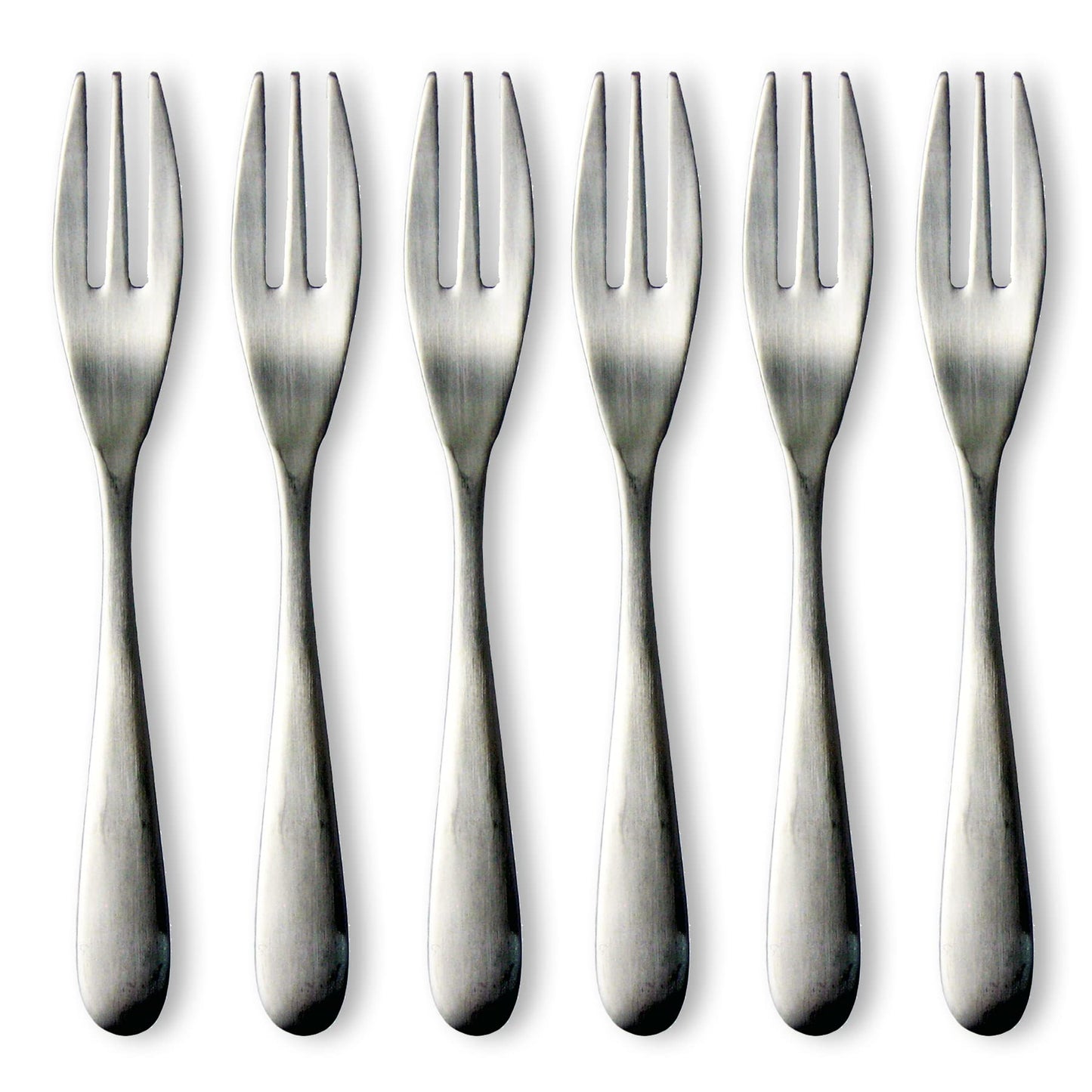 Nagao NT-5 Cake Fork, Set of 6, Stainless Steel, Made in Japan