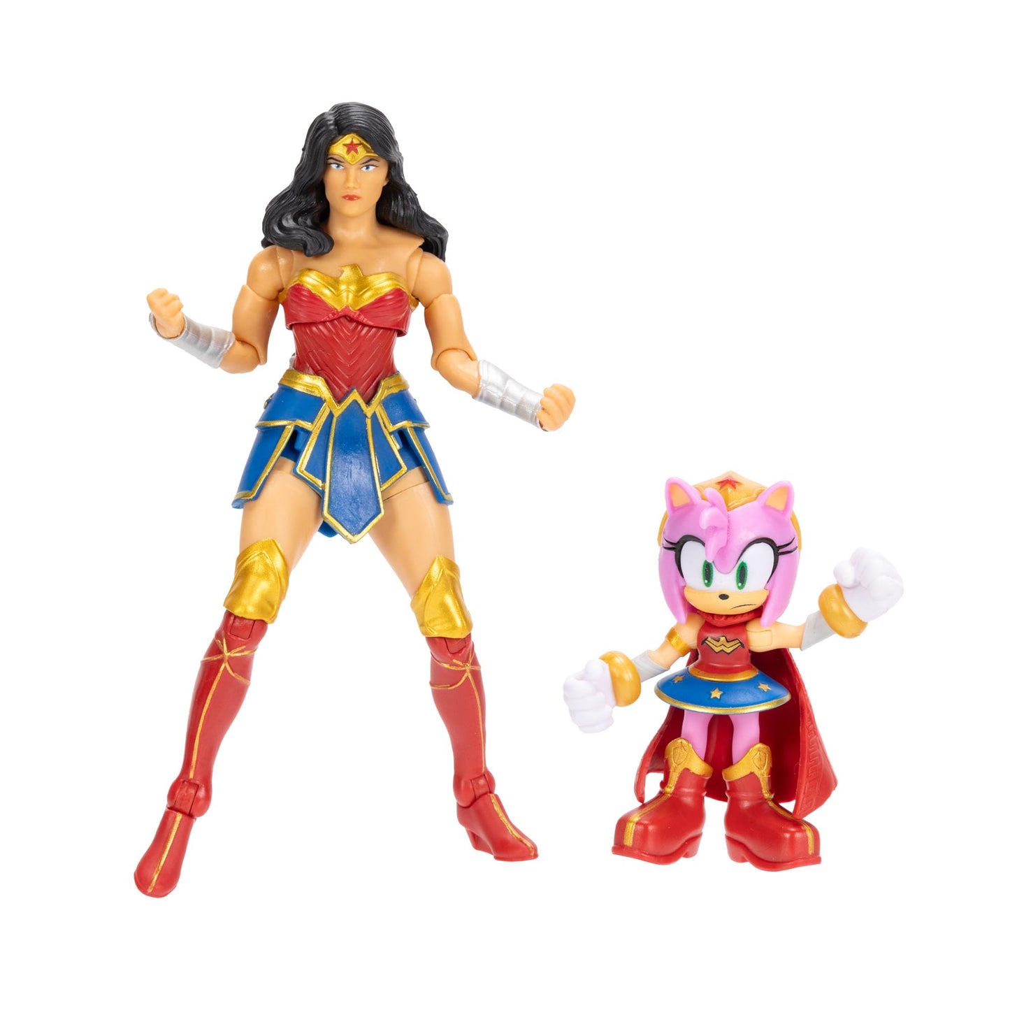 DC X Sonic the Hedgehog Amy as Wonder Woman & Wonder Woman 2.5/5-inch Figures Multipack