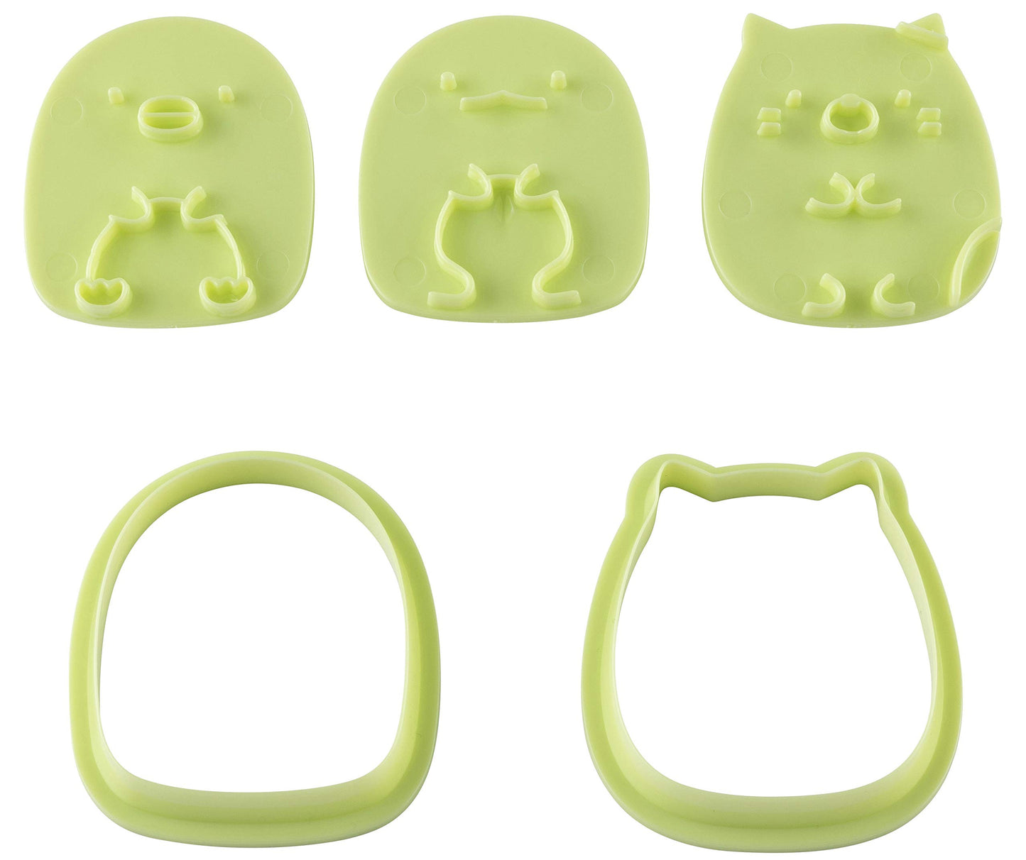 Kai Corporation DN0500 Sumikko Gurashi Cookie Cutter Set, Penguin, Cat, Made in Japan