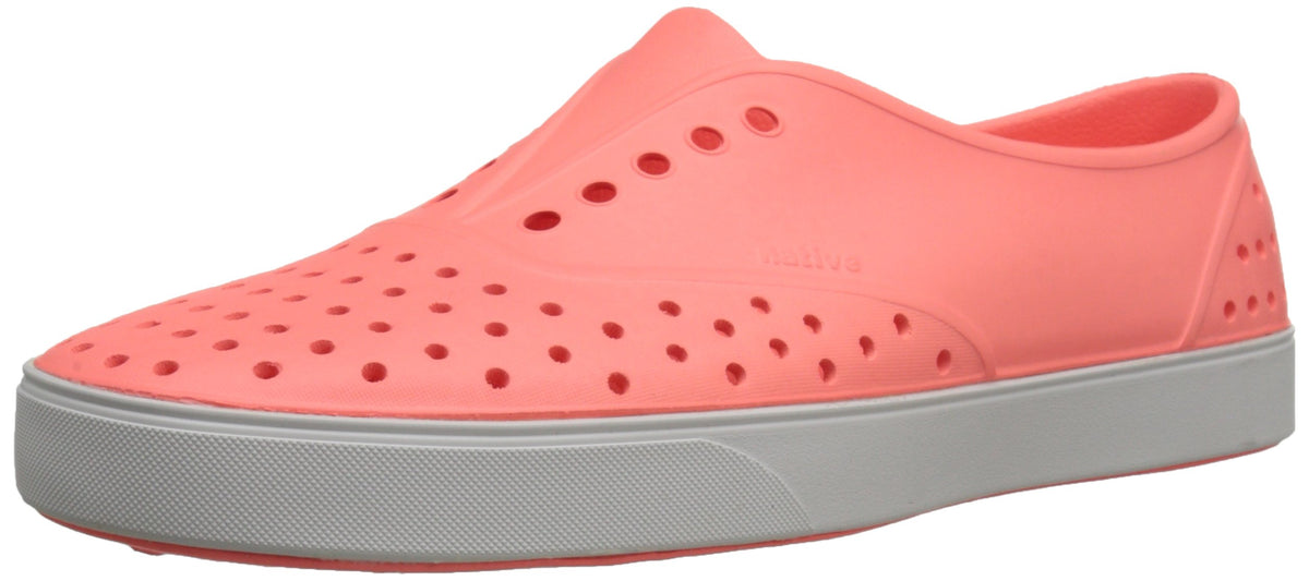 Native Women's Miller Fashion Sneaker, Popstar Orange/Shell White, 8 M US