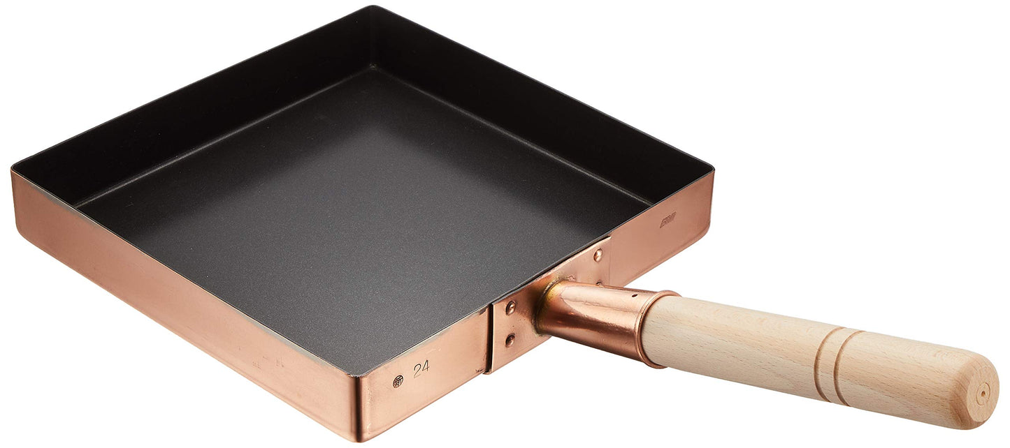 EBM Copper Egg Yaki, Kanto Type (Fluorine Resin Treatment), 9.4 inches (24 cm)