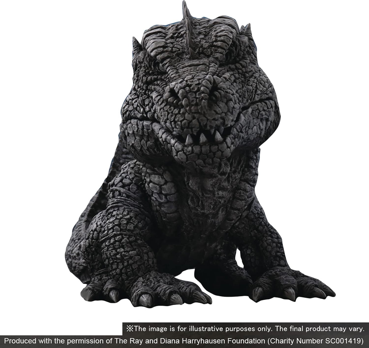 X-Plus Ray Harryhausen's Rhedosaurus (Black & White Version) Defo Real Soft Vinyl Statue, Multicolor
