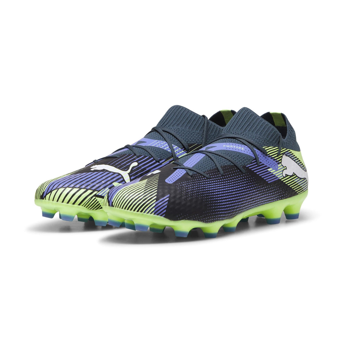 PUMA(プーマ) Men's Soccer Cleats, 24 Fall/Winter Colors Gray Sky/Puma White/Fiji Apple (03), 27.5 cm