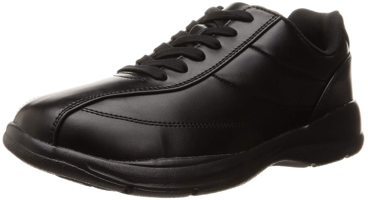ASAHI(アサヒ) Men's Walking Shoes Zipper Lightweight, Black, 25.5 cm 4E