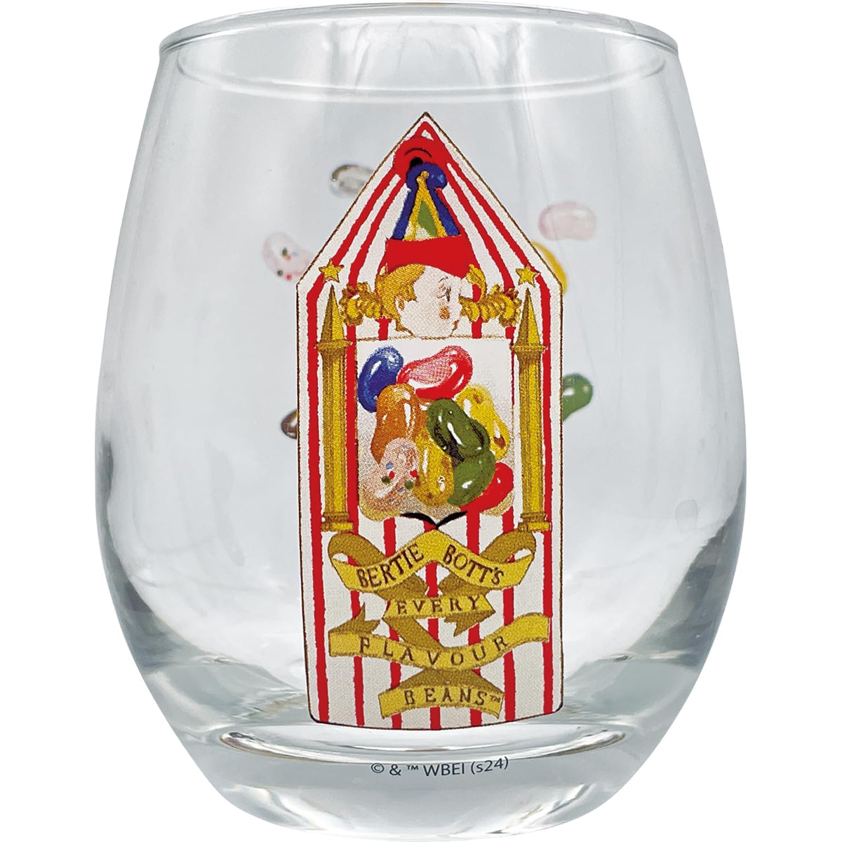 Sun Art SAN4629 Harry Potter Background Changes When Filled with Water, Magical Juice Glass, Cup, Glass, Approx. Diameter 2.8 x 3.9 inches (7 x 10 cm), 11.2 fl oz (330 ml), Bertie Bots Momi Beans,