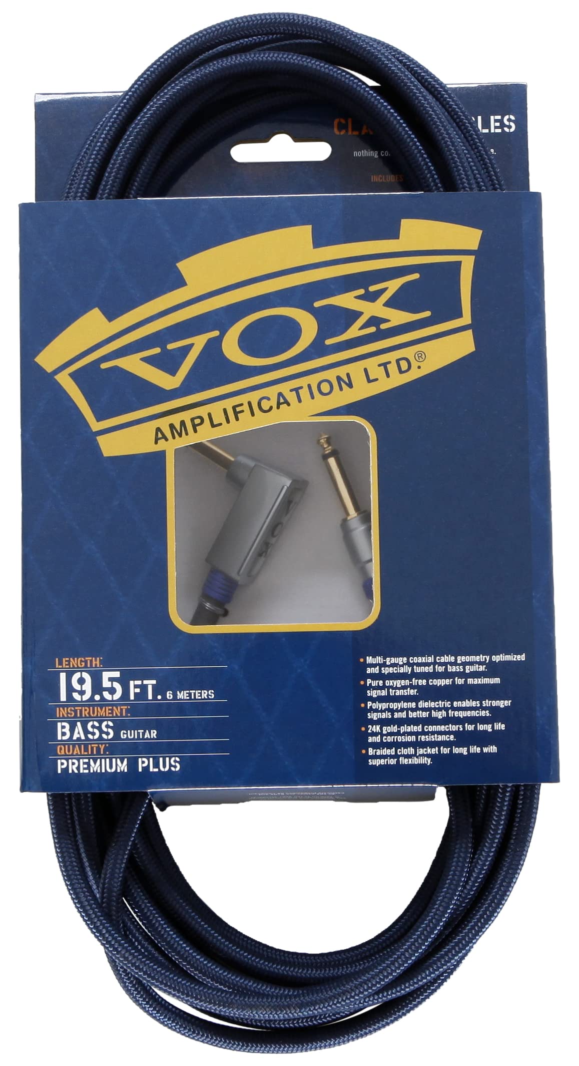 VOX VBC19 Class A Cables L Type Cable Base Shield Length 6m