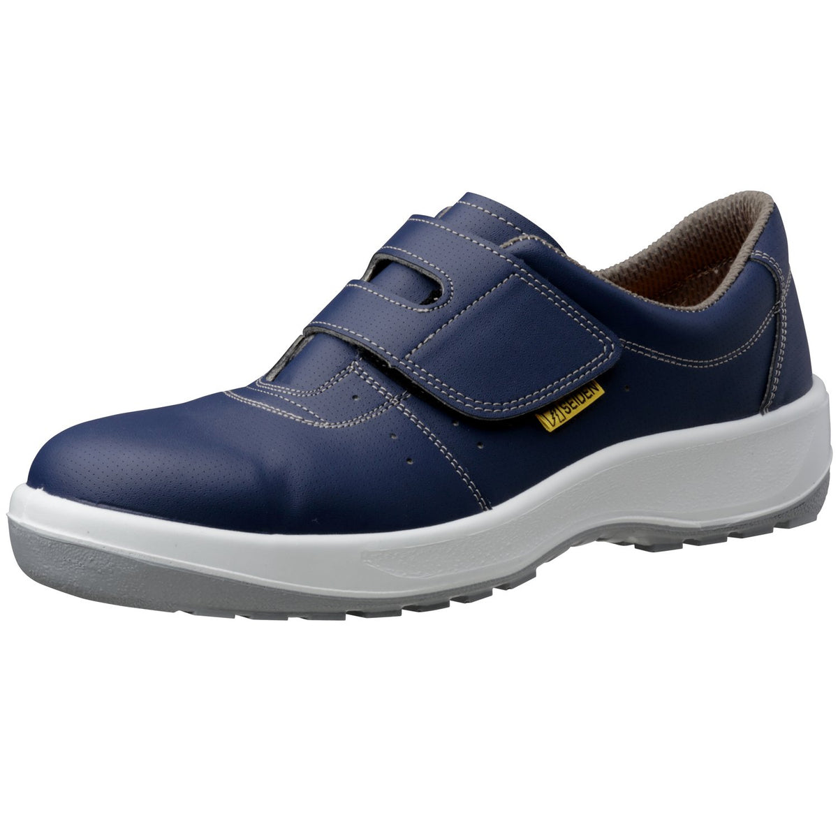 Midori Anzen MSN395 Electrostatic Safety Shoes, Magic Type, Short Shoes, Men's, NVY, 8.5