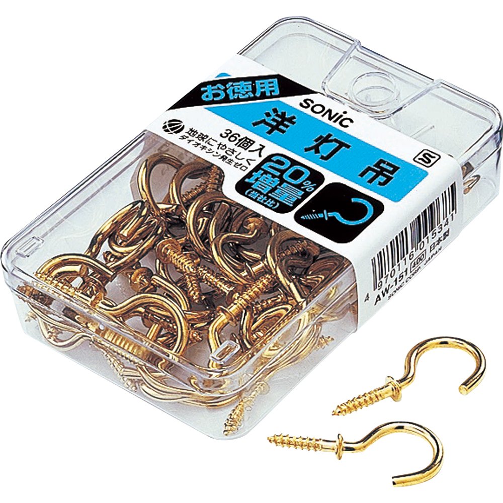 Sonic Hook AW-151 Western Light Hanging Screw-on Type, 1.0 inches (25 mm)