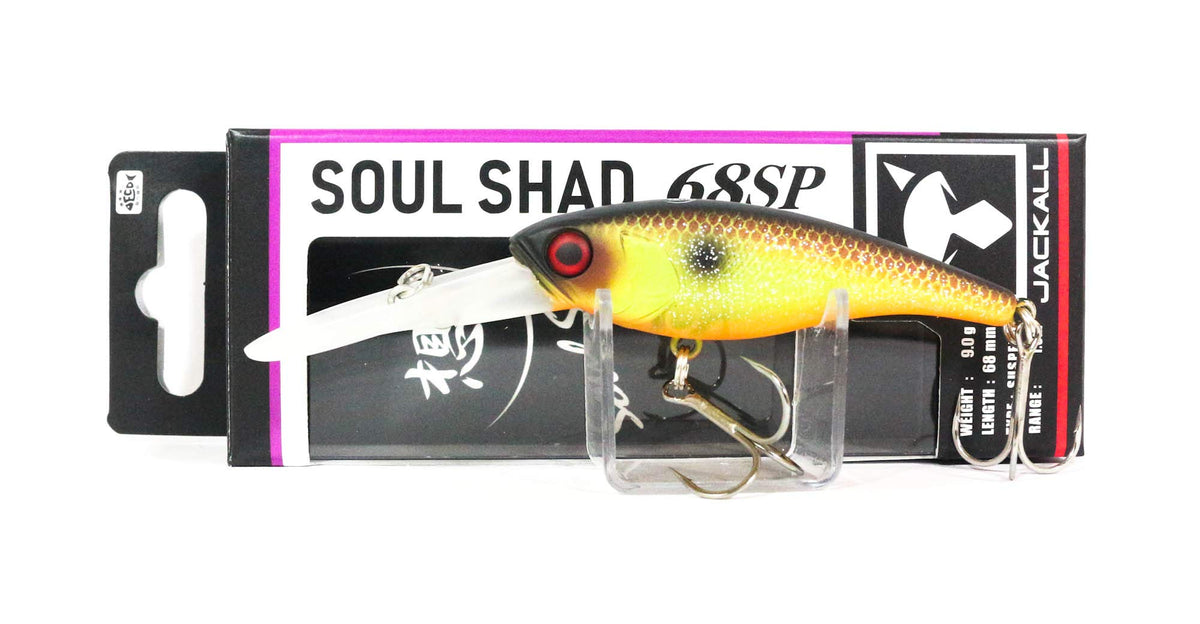 JACKALL Lure, Soul Shad, 68 SP, Muddy Chart Fish