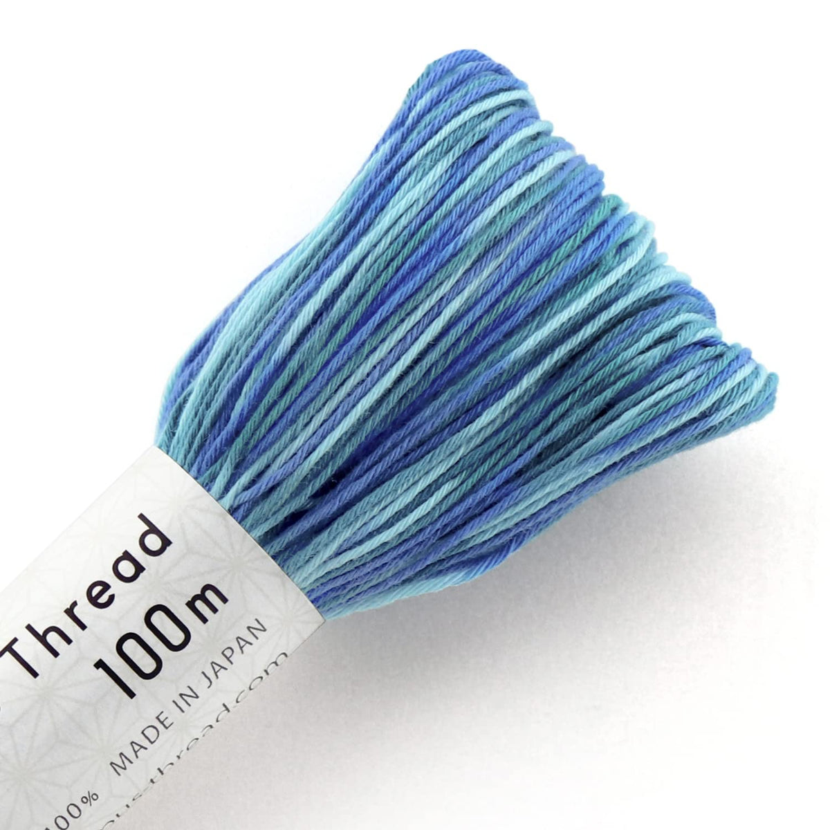 Olympus Sashiko Thread 100meters - Variegated(#191 Blue/Green) - 100% Cotton