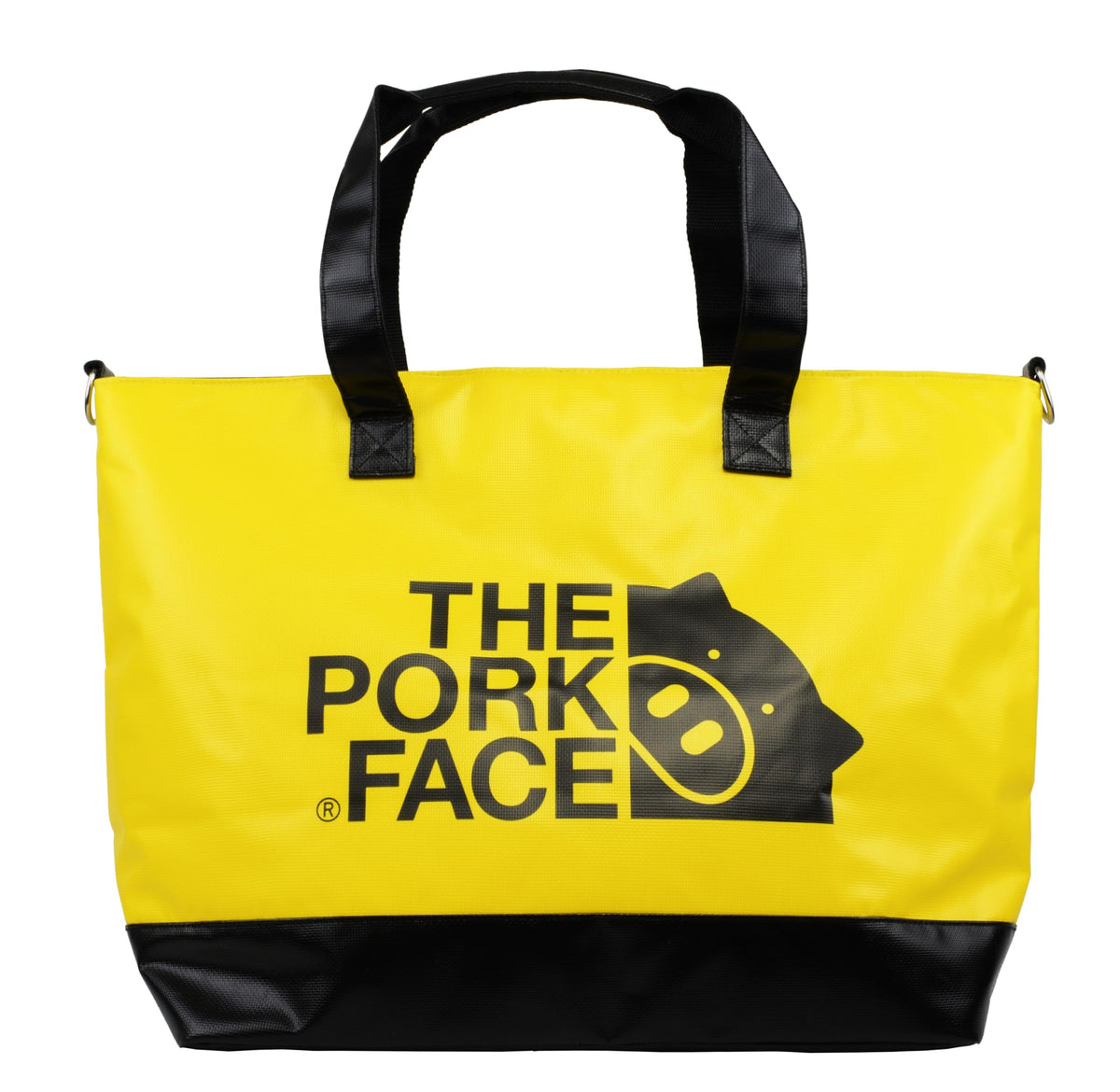 THE PORK FACE (ザ・ポーク・フェイス) Round Bag, Yellow Black