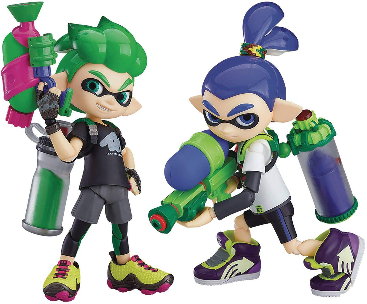 Good Smile Company Splatoon: Splatoon Boy Deluxe Edition Figma Action Figure Set