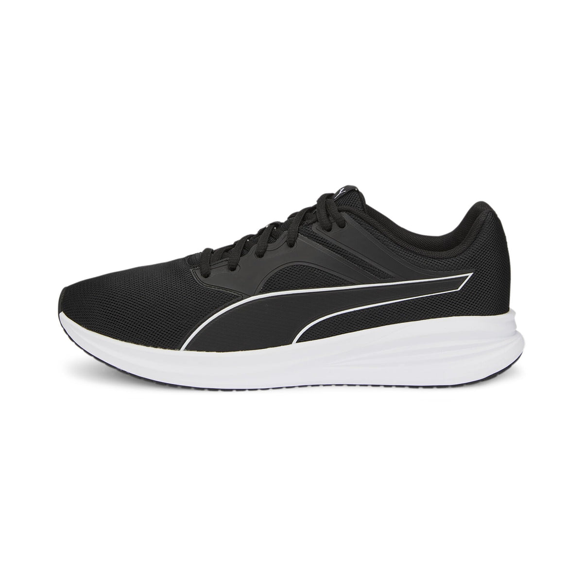 PUMA Unisex's Transport Running Shoe, Puma Black Puma White, 8.5 us