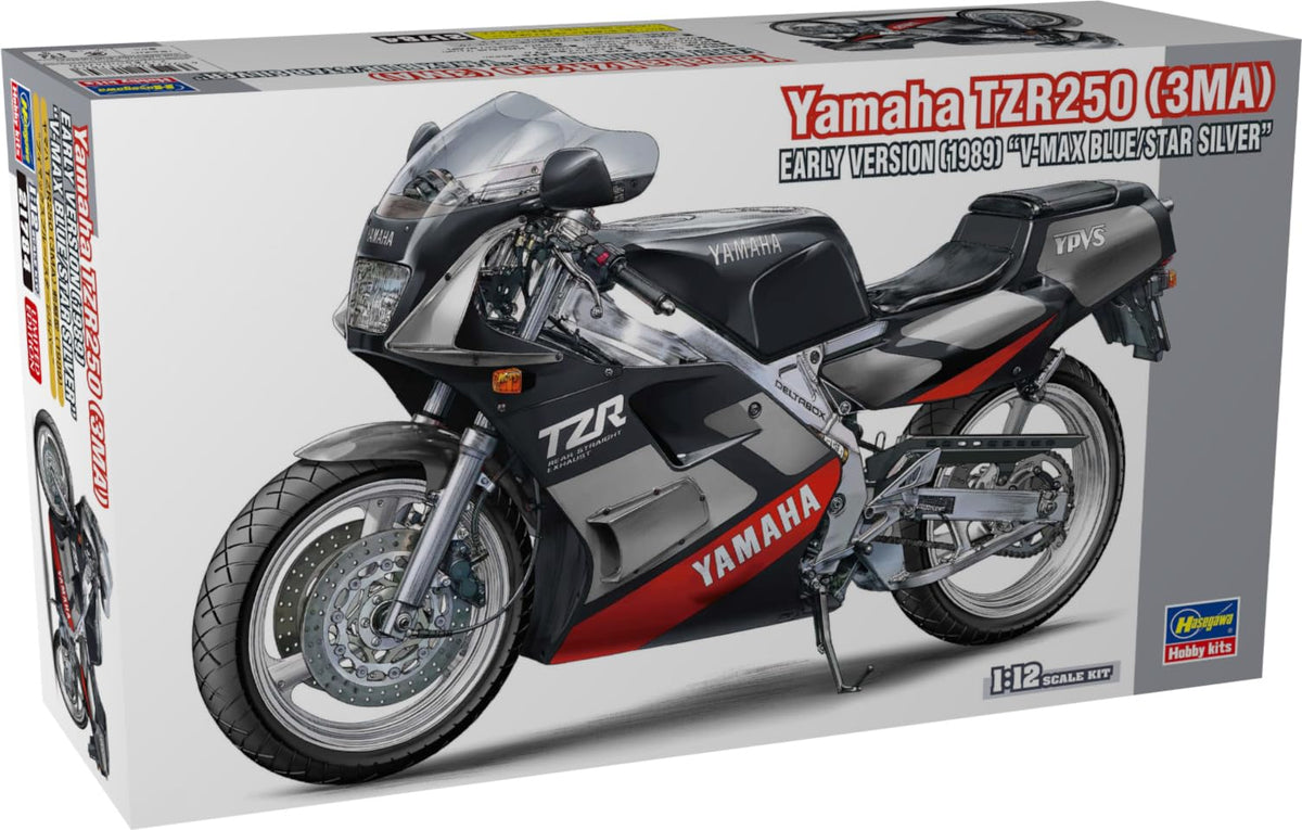 Hasegawa Yamaha Tzr250 1989 V-Max Blue/Star Silver 1:12 Scale 621784-1/12