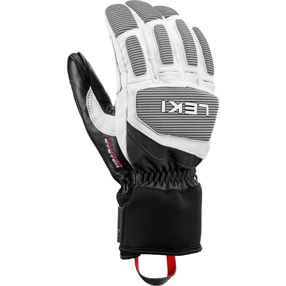 LEKI Griffin Pro 3D Gloves, White-Black, EU 7.5