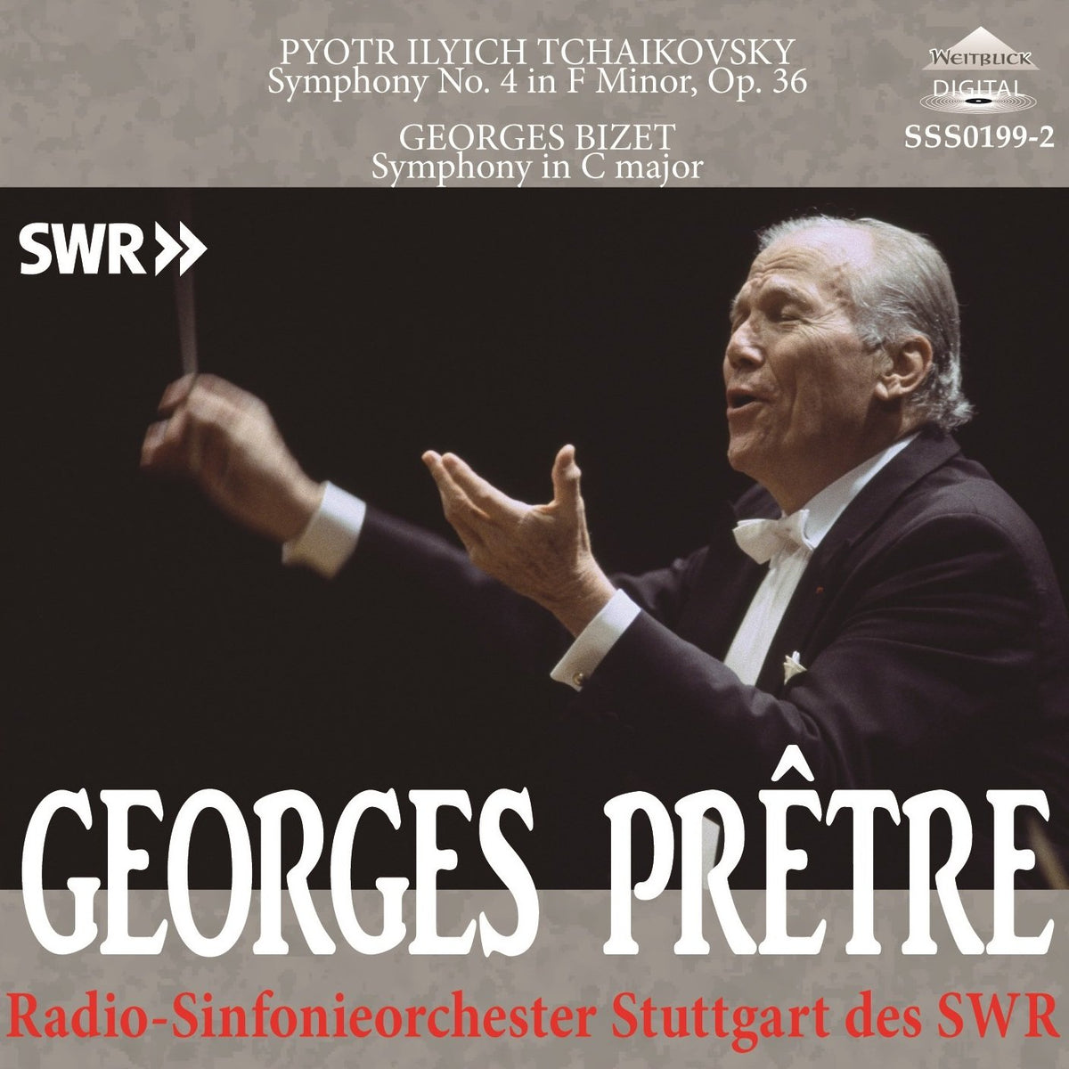 Tchaikovsky: Symphony #4. Bizet: Symphony In C (Pretre)
