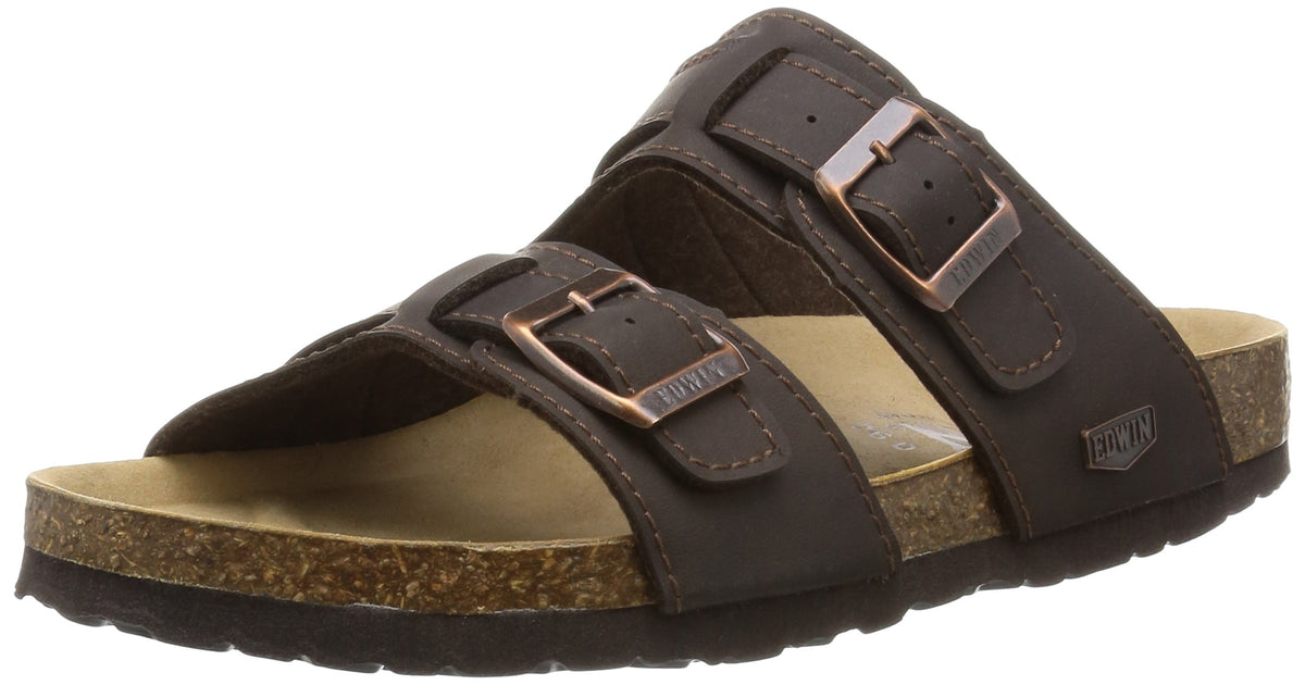 EDWIN(エドウィン) Men's Sandal, DBR, 27.0 cm