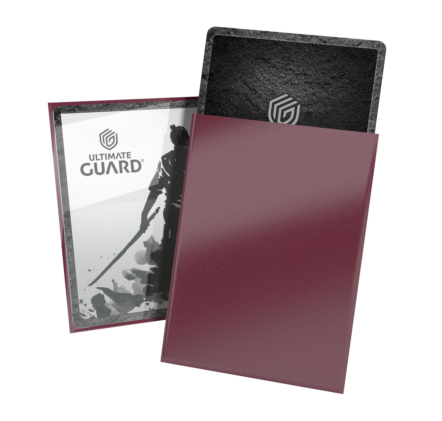 Ultimate Guard Katana Card Sleeves: 100 Standard Size TCG Sleeves, 66 x 91mm, Radiant Plum Back, Tournament Quality, No PVC & Acid-Free, High Clarity