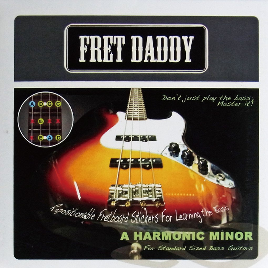 Fret Daddy Scale Instructional Seal Base Harmonic Minor Scale (A Scale)