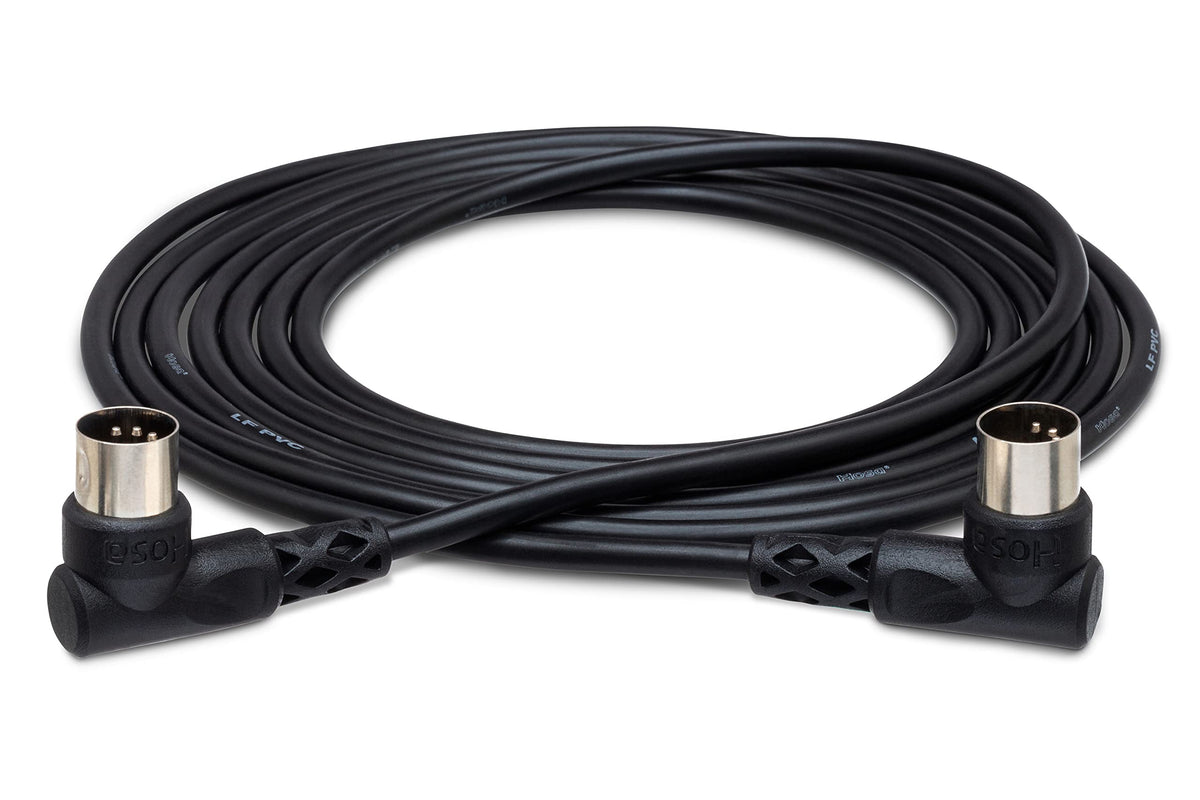 Hosa MDR110 Right-Angle MIDI Cable - 10 Feet