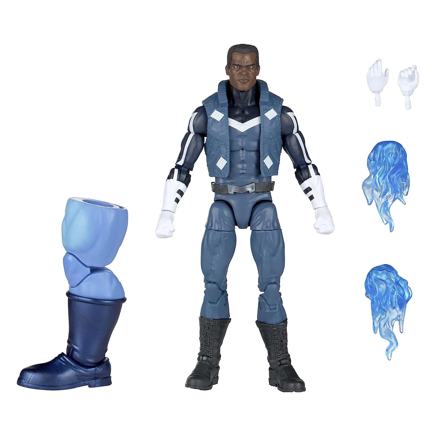 Marvel Legends Series Blue Marvel Ultimates Costume Action Figure 6-inch Collectible Toy, 4 Accessories, 1 Build-A-Figure Part