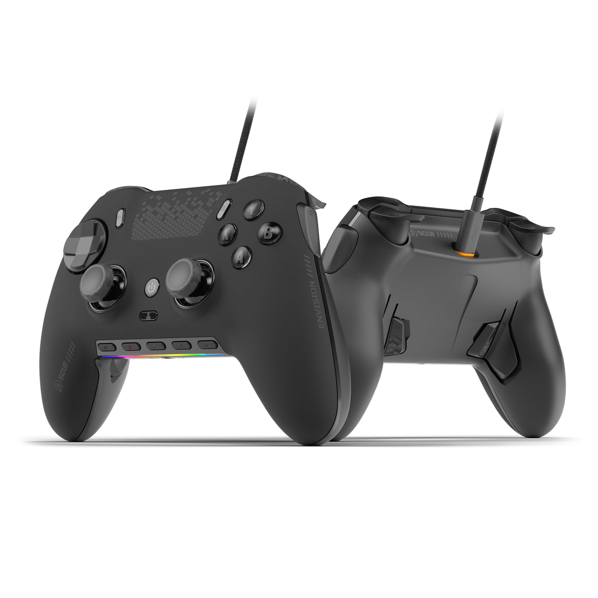 SCUF ENVISION Wired V2 (2025) PC Only Gaming Controller – Anti-Drift Thumbsticks – Five Remappable G-Keys – Remappable Back Paddles – Black