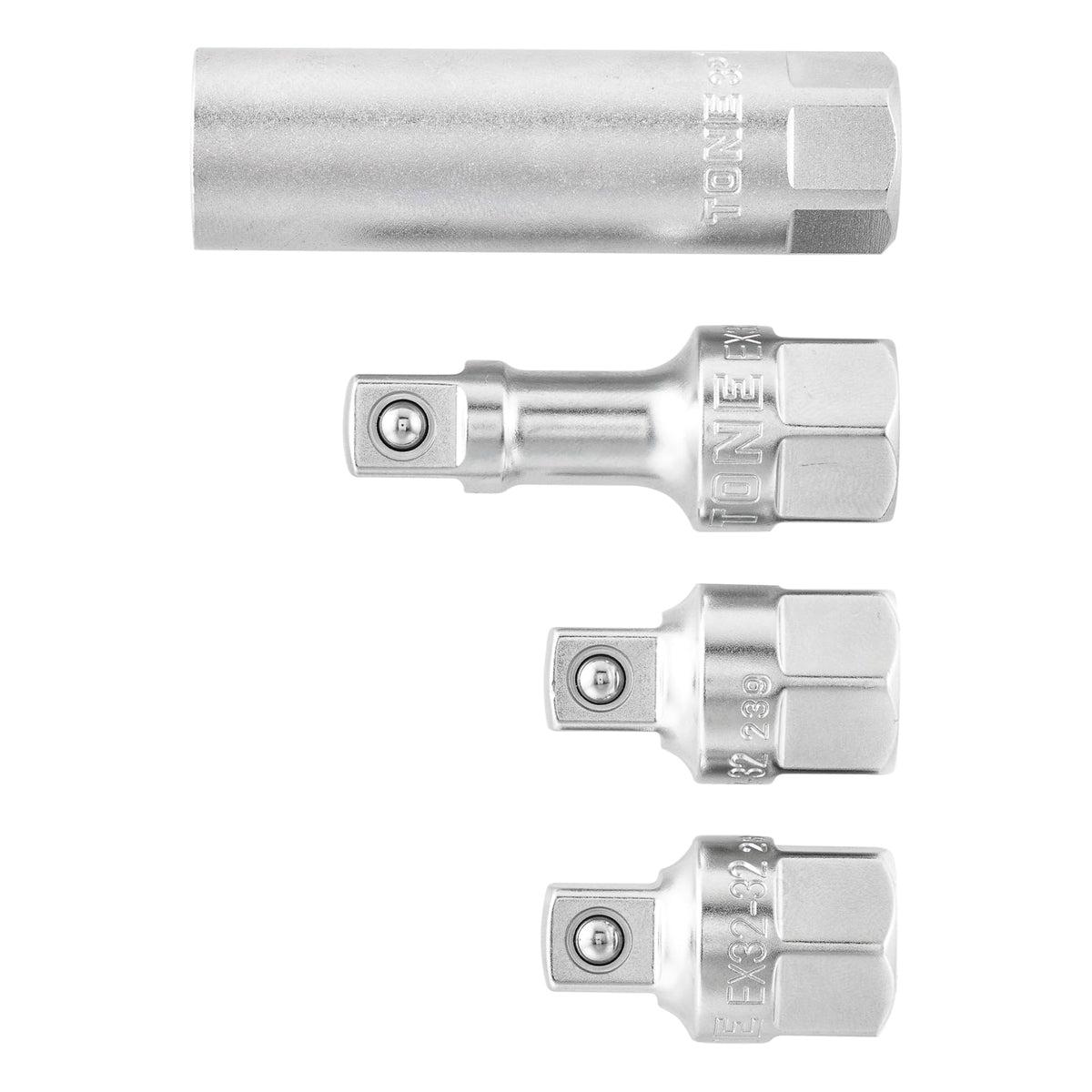 TONE Plug Socket Set PG86S 3/8" Inch Drive 14mm 4-Piece