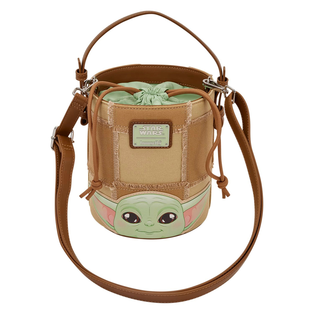 Star Wars™ The Mandalorian Grogu & Anzellan Bucket Crossbody Bag