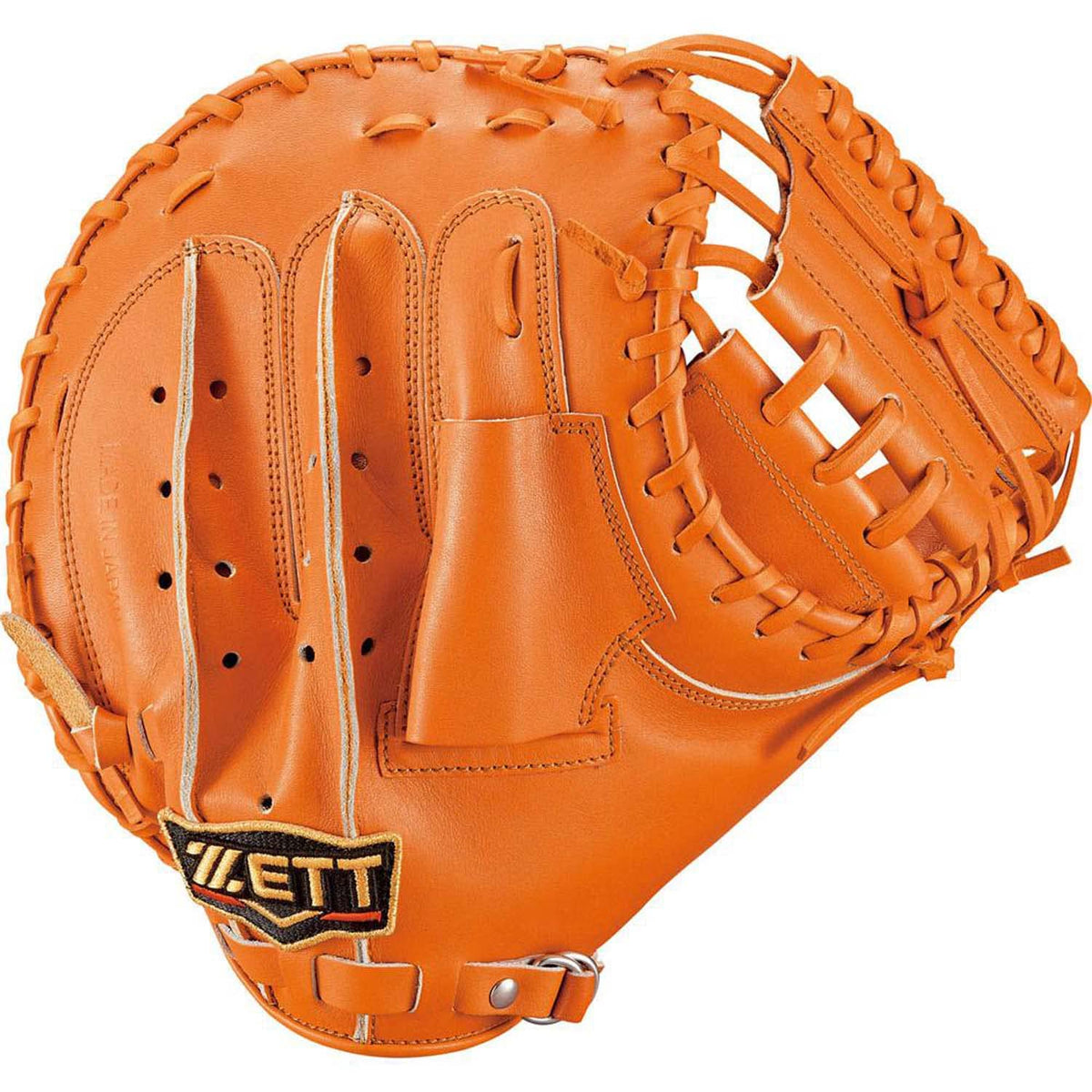 ZETT BPROM920 Hard Baseball Catcher Mitt, Pro Status, Seiji Kobayashi, Player Type, Right Throw, Orange (5600), Made in Japan
