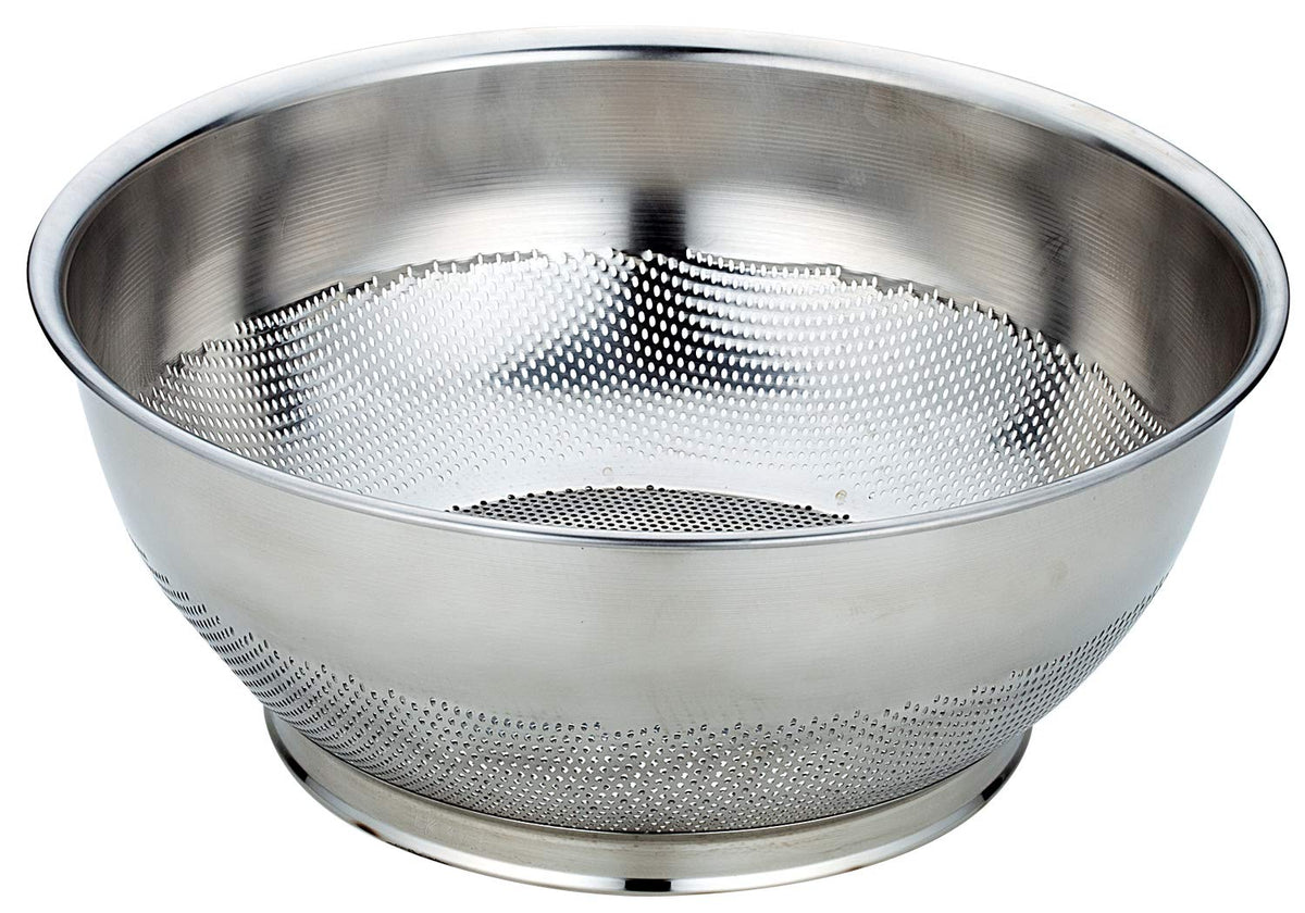 Sanho Sangyo 09907083 Colander, Silver, 16.9 inches (43 cm), Wide Width Shallow Type Colander