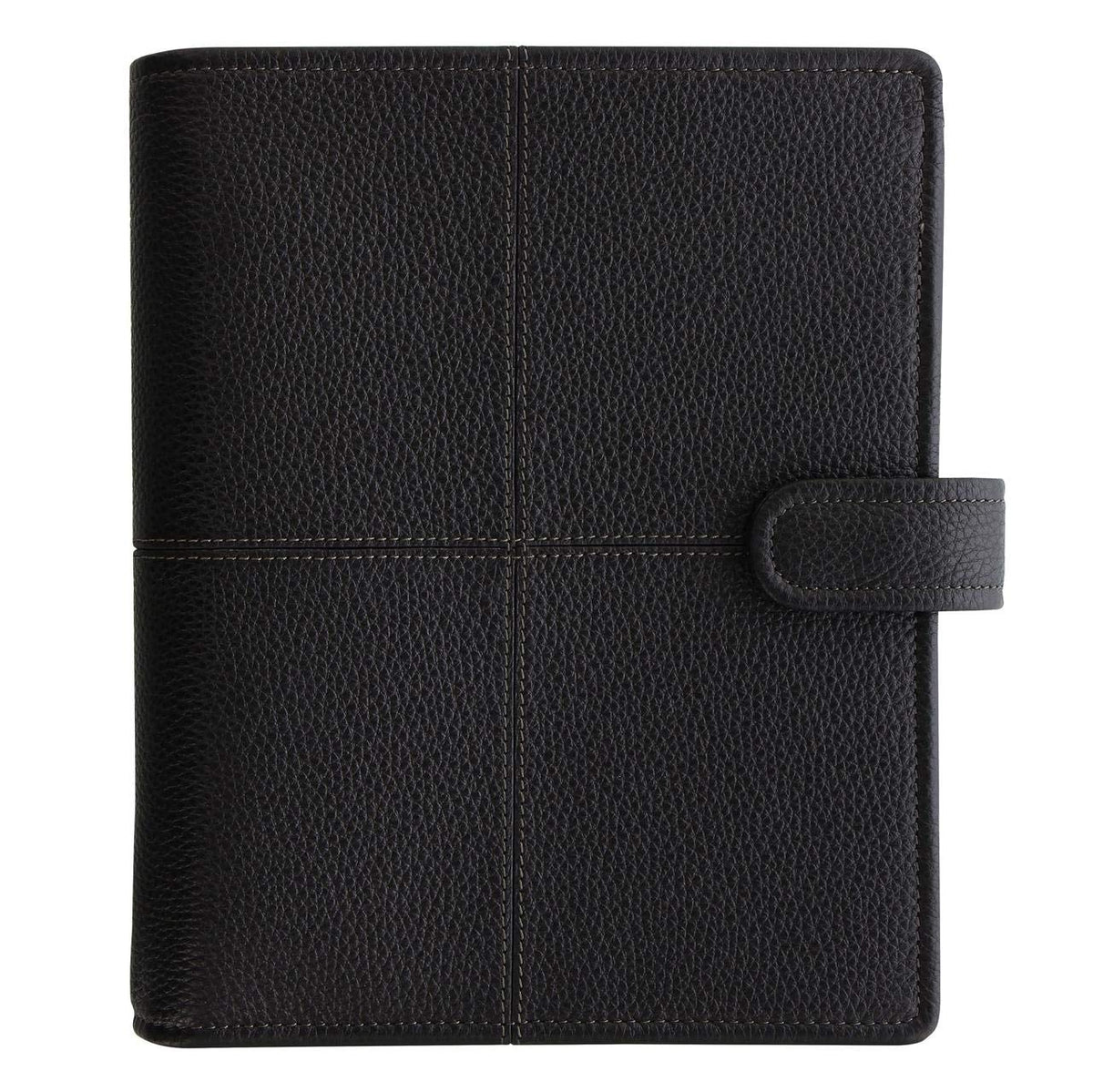 Filofax 028522 Classic Stitching, Soft Personal Organizer, A5, Black